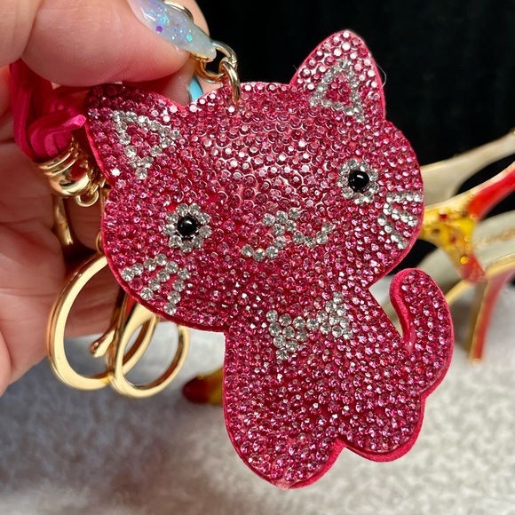 💜beaded bling rhinestone purse key chain with rhinestone -novelty - Picture 8 of 10